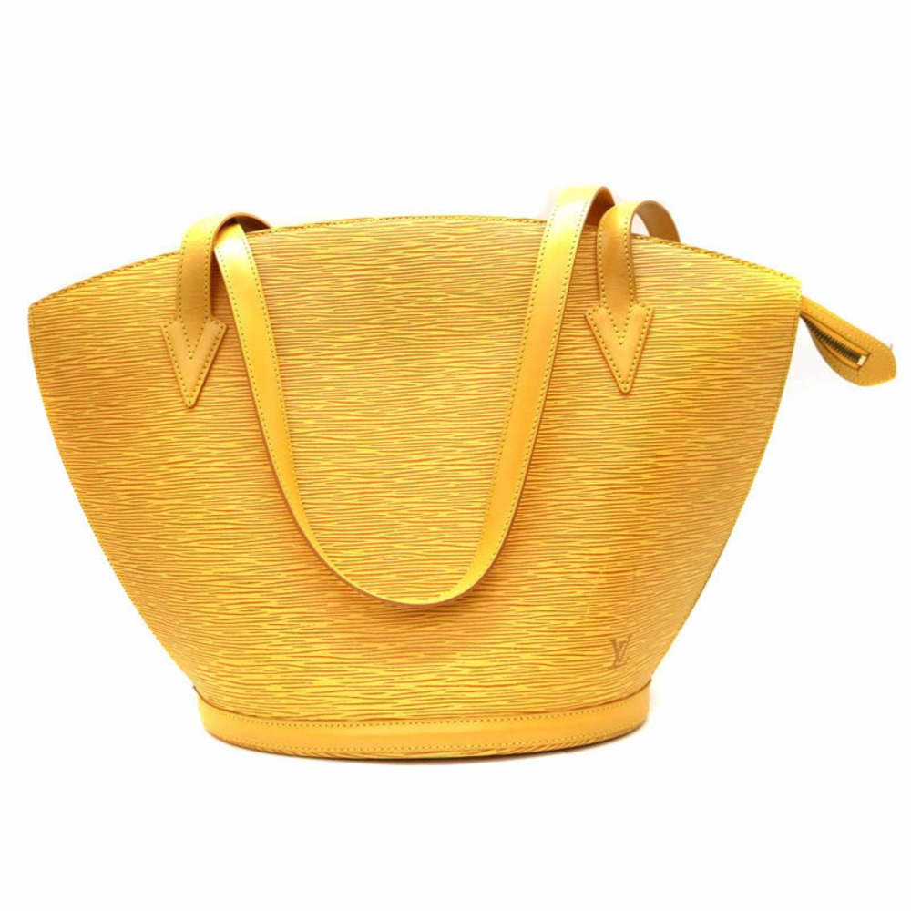 LOUIS VUITTON Saint Jacques Shopping Bag Shoulder Epi Leather Tassili Yellow LV